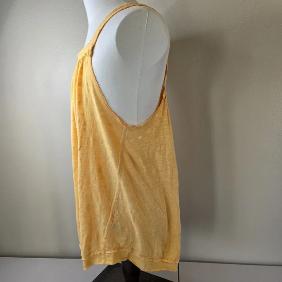 NWT We The Free Square Neck Yellow Tank Top Large - Picture 7 of 12